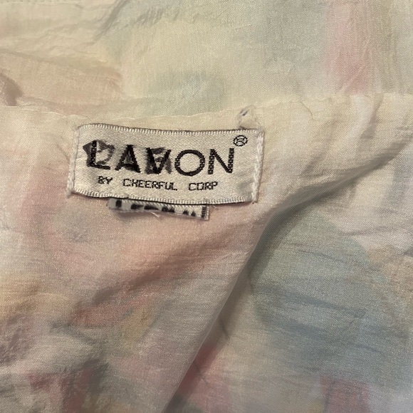 Vintage 90s Lavon Colorful Abstract Print Windbreaker Track Jacket Women Large - Picture 7 of 8